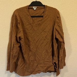 J. Crew 3X Brown Sweater